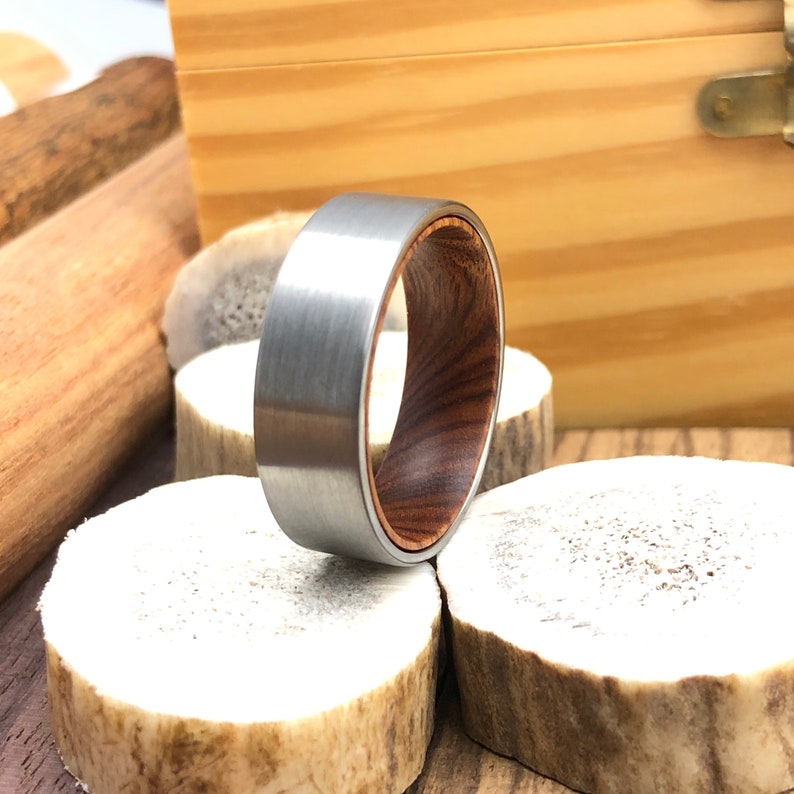 Ironwood Ring Wooden Wedding Band Wooden Wedding Ring Etsy