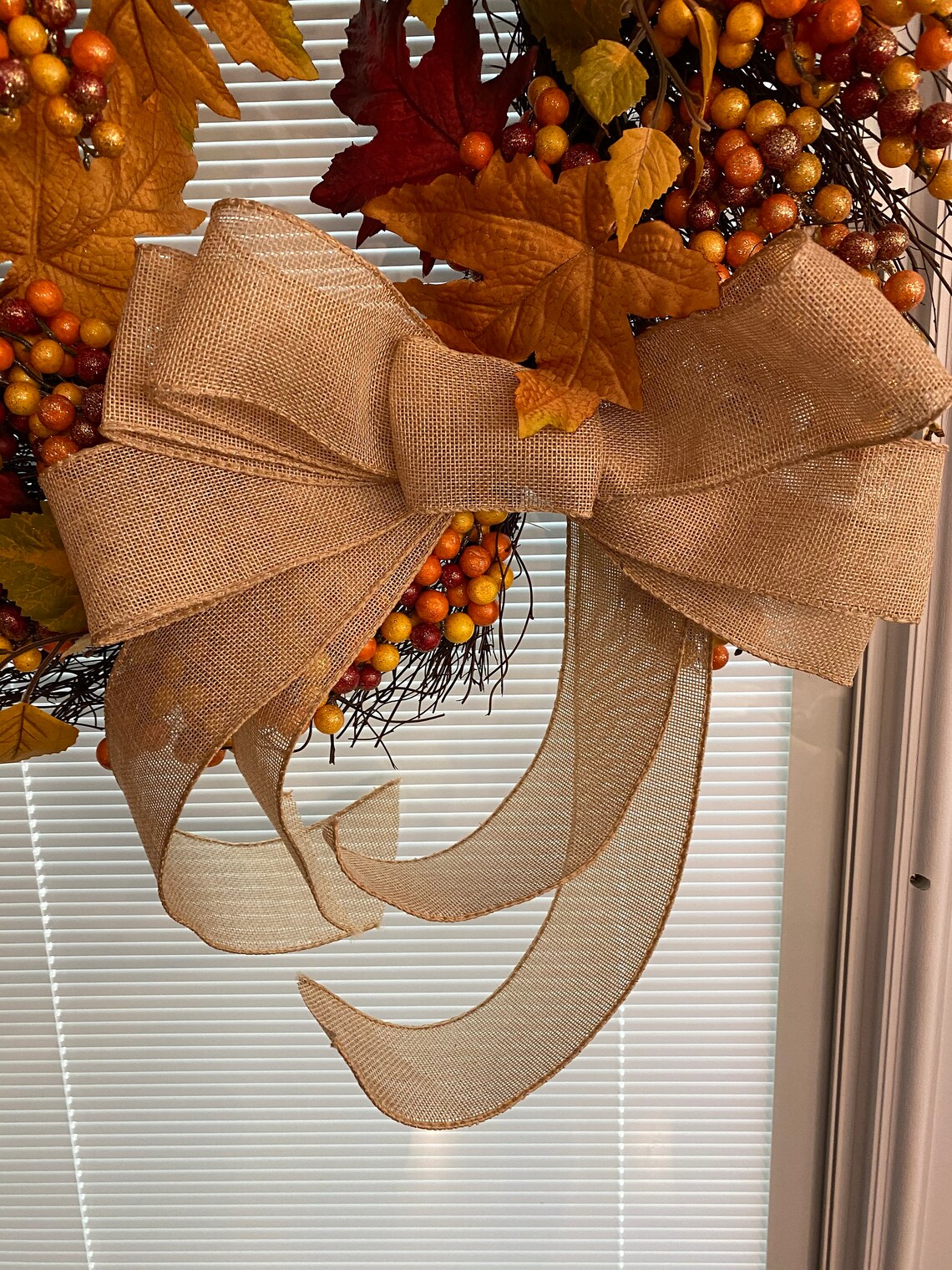 CHRISTMAS CLEARANCE 22 Inch Fall Berry Blast Wreath Featuring | Etsy