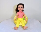 14.5 inch American Doll Bean Bag Chair Girl Doll Furniture Wellie Pouf small AG doll seat Wisher accessory