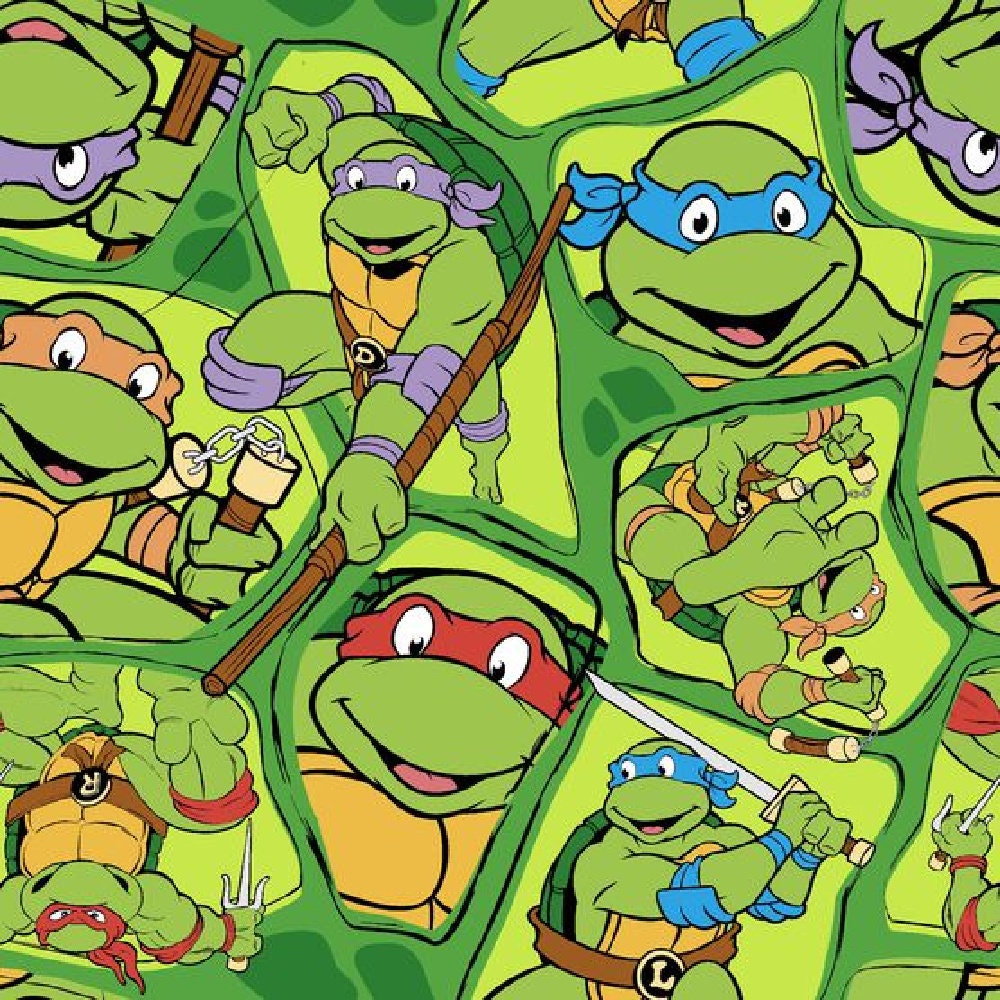 Teenage Mutant Ninja Turtles Mens' Heroes in A Half Shell Tie-Dye T-Shirt