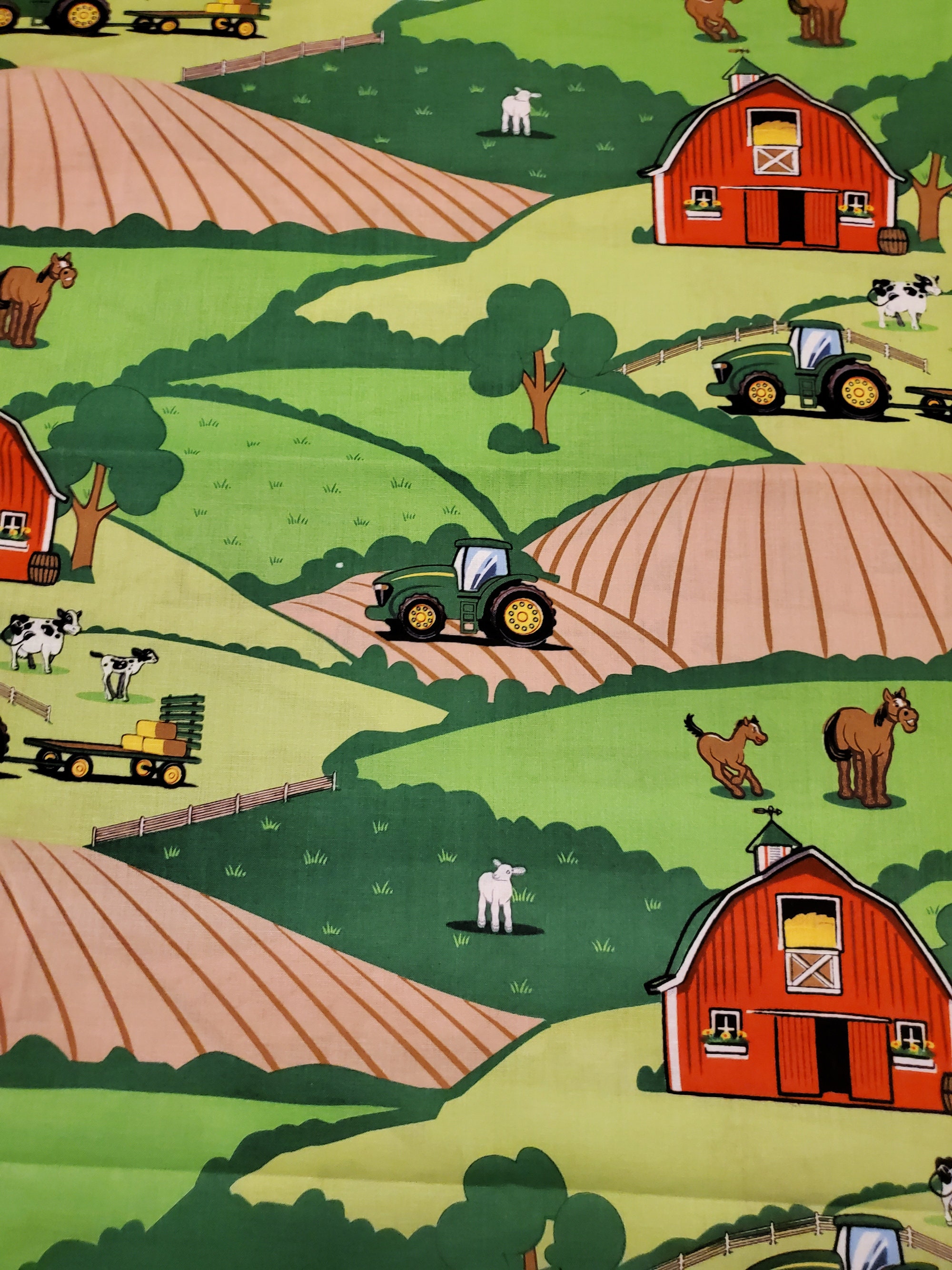 John Deere Baby Overall Farm Tiere - Fuß-Strampler Mit Reißverschluss 0-24 Monate