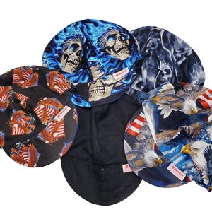 Welding Hat Bundle (5) Five Hats with Elastic on Sides Size S-M