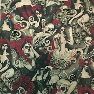 Las Elegantes Pinup Girls by Alexander Henry Fabrics-BTY