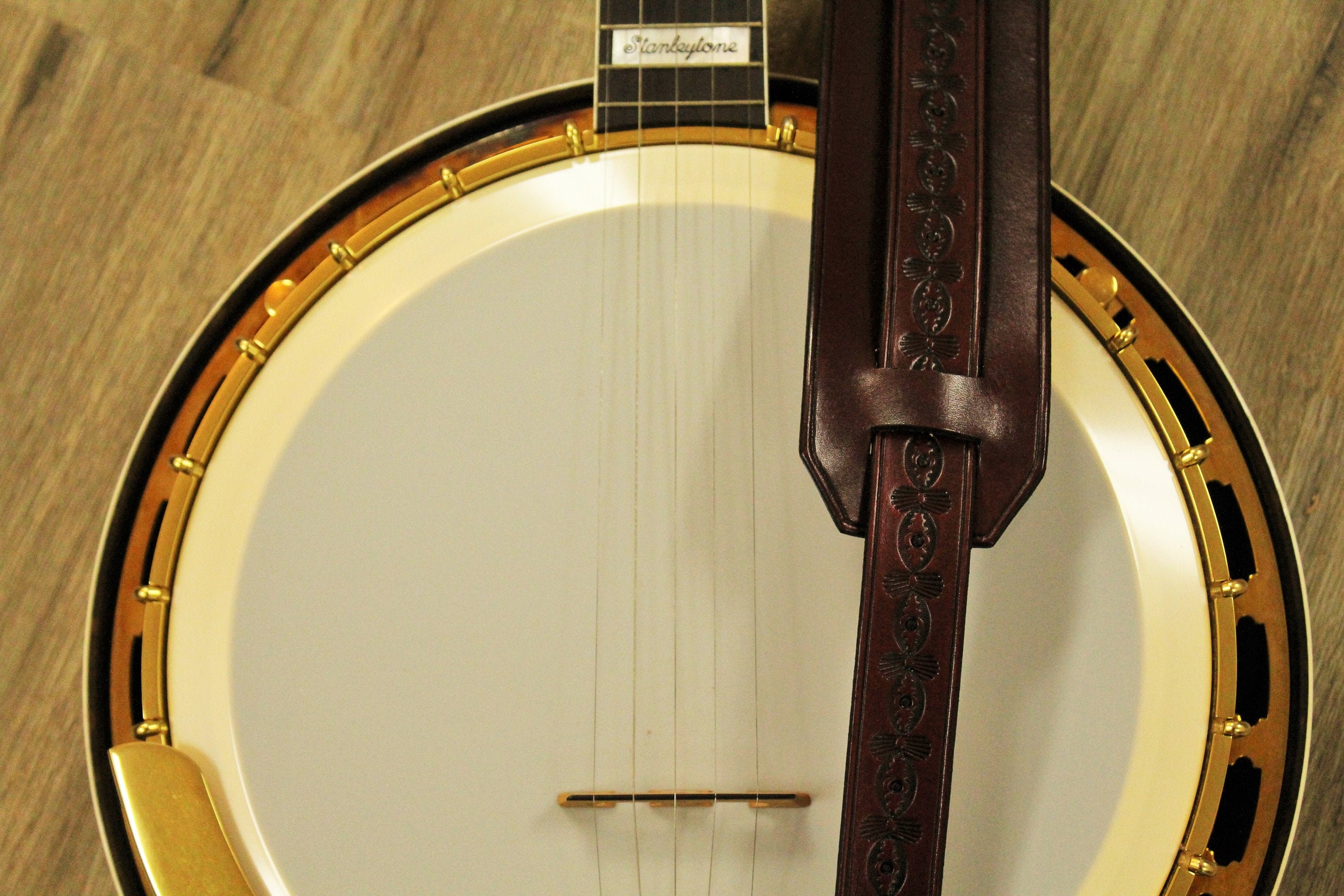 Custom Leather Banjo Strap Banjo Strap with Shoulder Pad Etsy