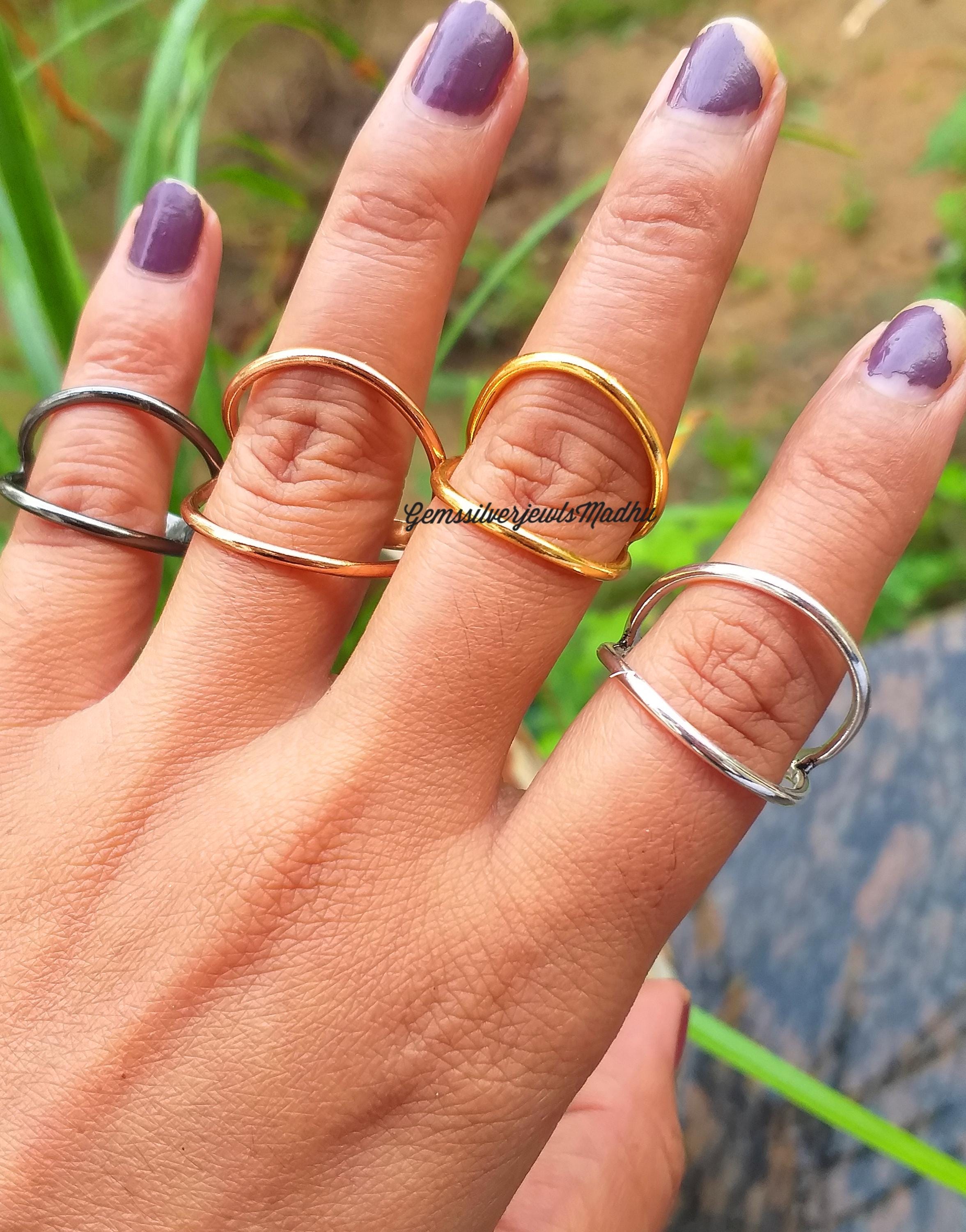 ハンドメイドリング 関節炎用指固定リング：手作りの調節可能な関節サポート - Etsy 日本