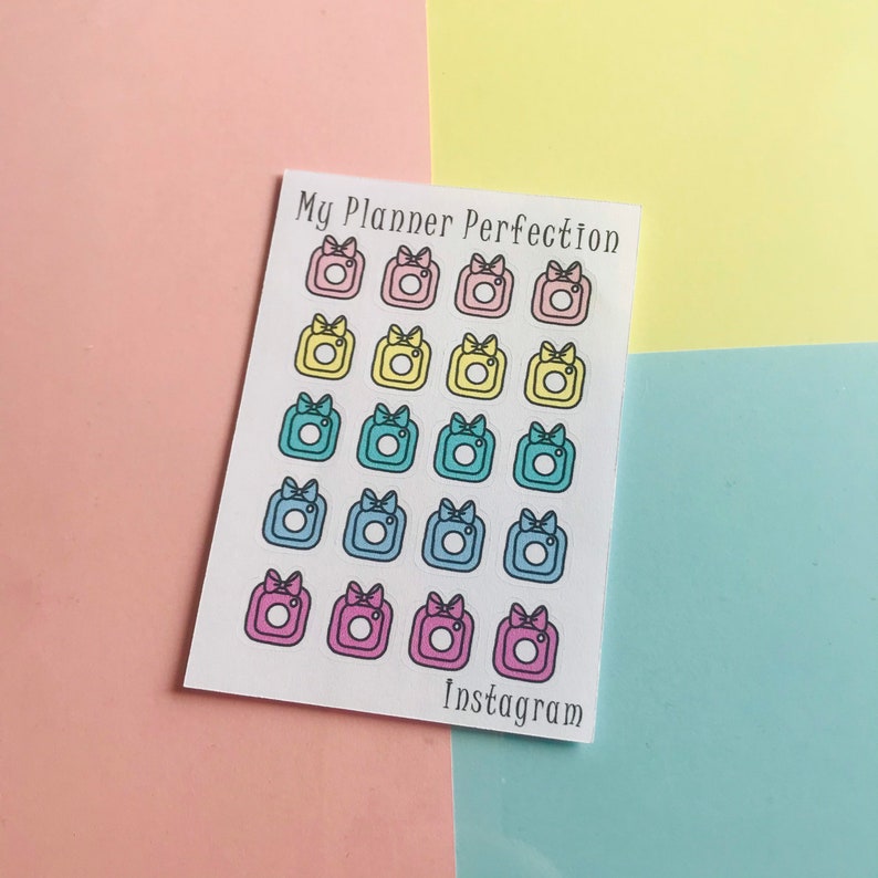 icon stickers social media Instagram planner stickers plan |
