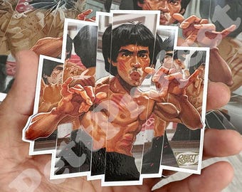 THE DRAGON Bruce Sticker || Laptop Stickers