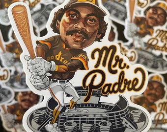 Mr. Padre STICKER || San Diego Baseball Decal