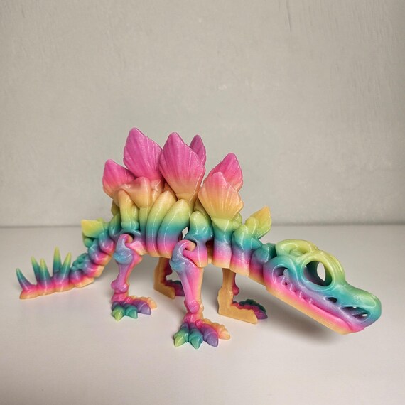暗闇で光る恐竜フィギュアセットまたは単品 - Flexi Factoryの3D