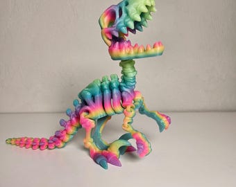 暗闇で光る恐竜フィギュアセットまたは単品 - Flexi Factoryの3D
