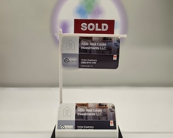 Real Estate Cardholder | Realtor Card Display | Business Card Holder Gift for Realtor