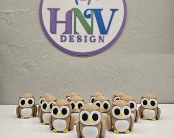 Juguete de búho para bebé impreso en 3D: figura articulada de plástico PLA