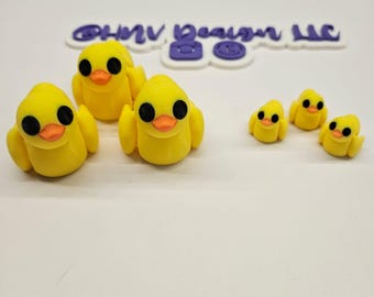 3D gedruckte gelbe Mini-Ente: Gelenk-Fidget-Spielzeug