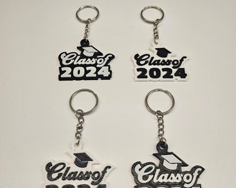 Class of 2024 keychain | 3d printed Class keychain | 2024 Keychain