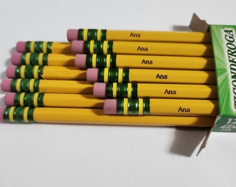 Personalized Laser‑Engraved Ticonderoga #2 Pencils (12 or 24 Pack)