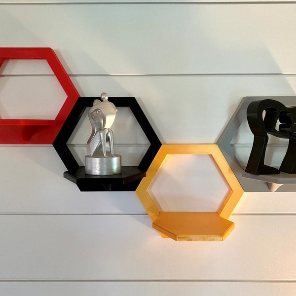Hexagon Wall Shelf Etsy