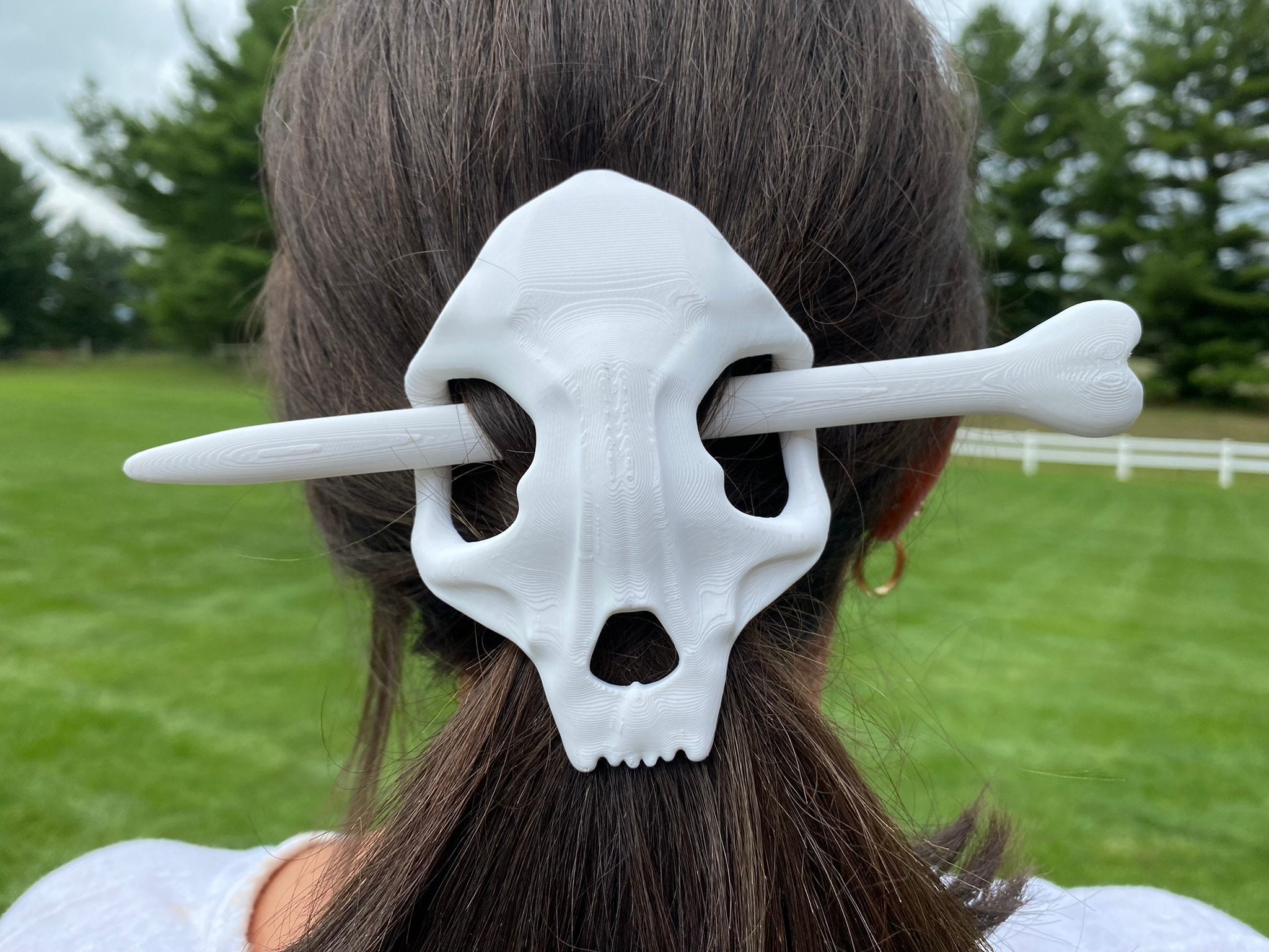 Skull Hair Tie - Etsy Skull Hair Tie - Etsy