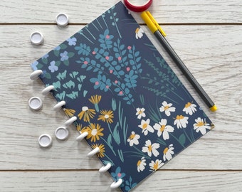 Floral A5 Discbound Notebook | Refillable Floral A5 Journal