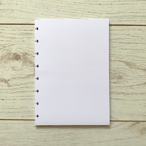 120 g/m² A5, papier uni pour disques reliés | Agenda vierge A5 sans reliure