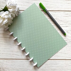 Green Refillable A5 Discbound Notebook | A5  Lay Flat Discbound Journal