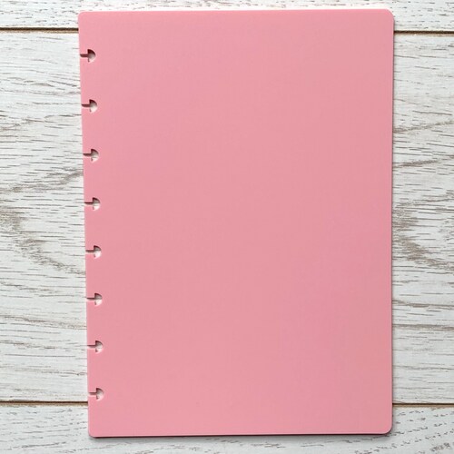Pastel Pink A5 Wide Discbound Planner Cover Kit A5 Pink Etsy