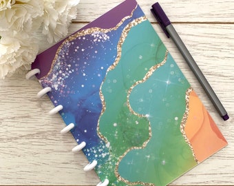 Refillable A5 Discbound Notebook: Lie Flat Discbound Journal with 120gsm Paper