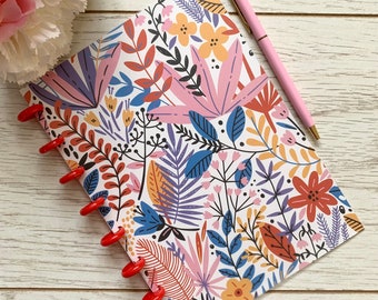 Refillable A5 Discbound Notebook | Botanical A5 Discbound Journal