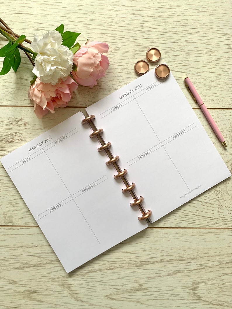 A5 2021 Weekly Discbound Planner Inserts PRINTED 120gsm 32lb Etsy A5 2021 Weekly Discbound Planner Inserts PRINTED 120gsm 32lb Etsy