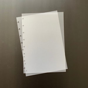 500 Micron (0.5mm) Frosted A5 Discbound Planner Covers