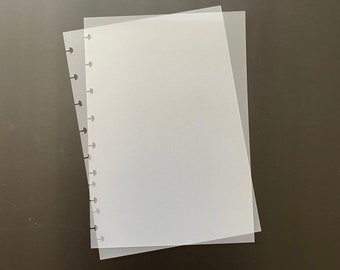 500 Micron (0.5mm) Frosted A5 Discbound Planner Covers