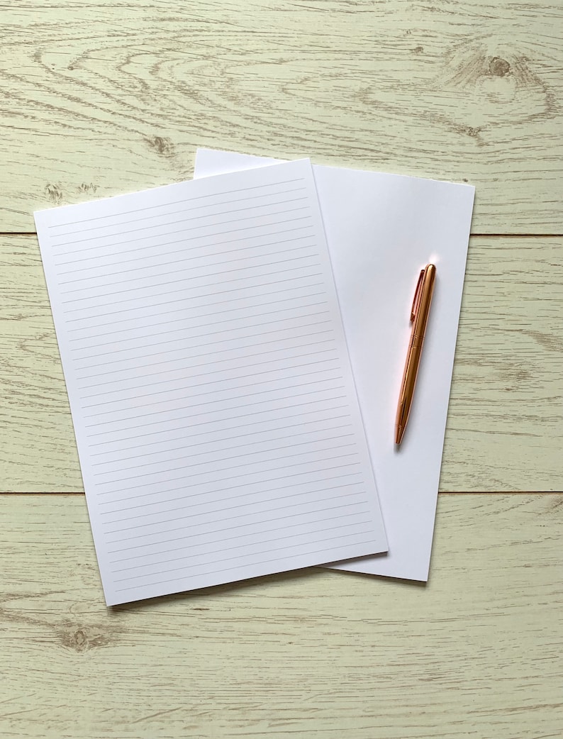 A4 Loose Leaf Lined and Plain Paper 120gsm 50 Sheets Etsy