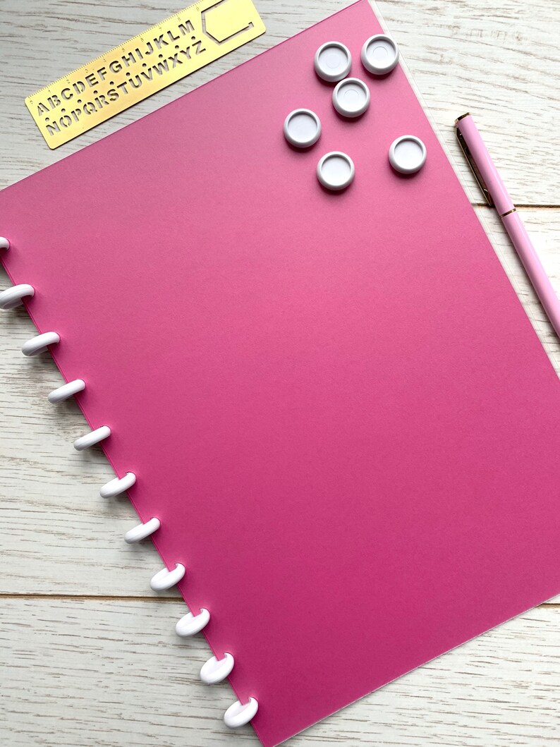 Bright Pink A4 Discbound Notebook 120gsm 32lb Paper Etsy