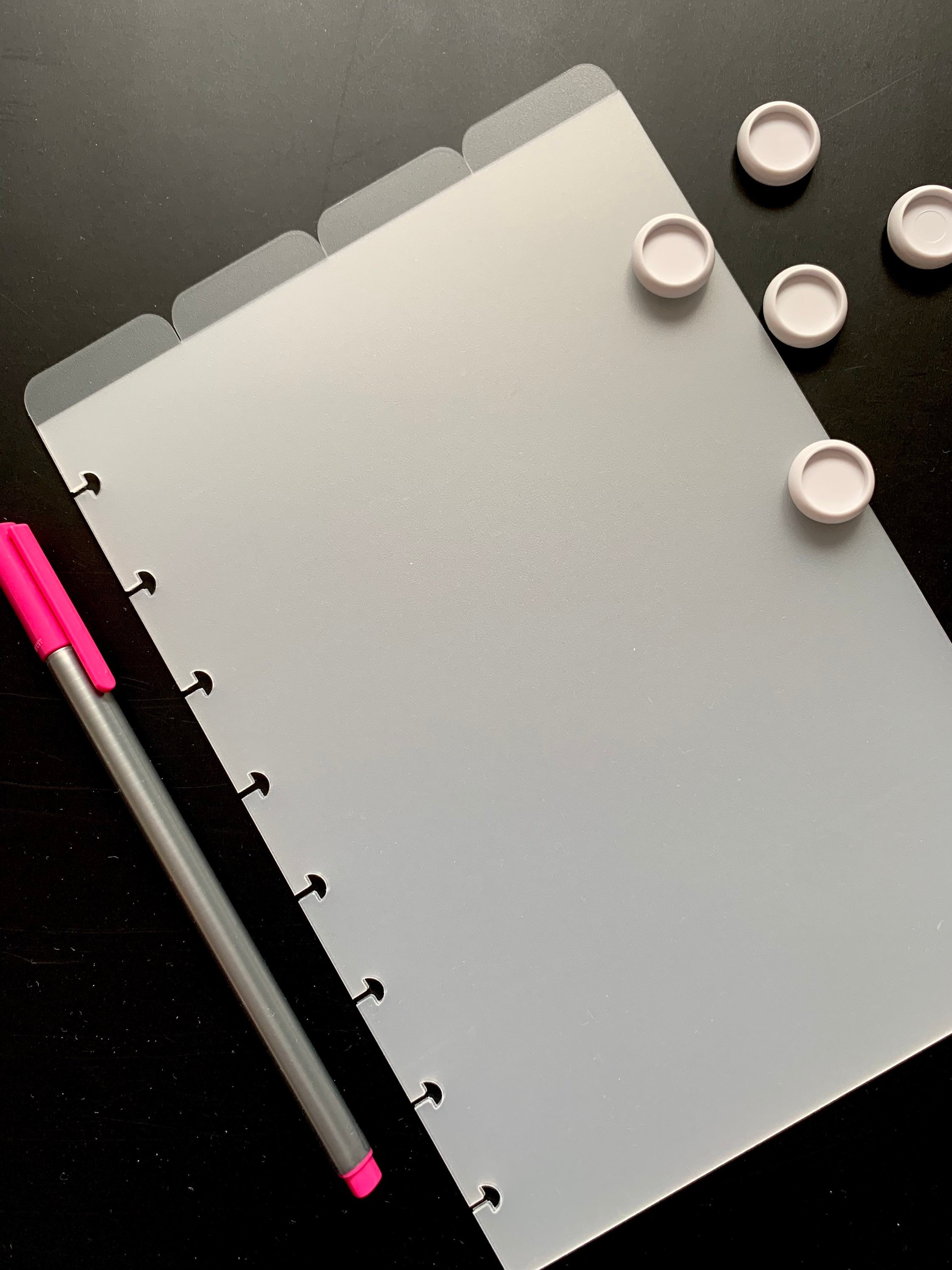 4 Top Tab Dividers for A5 Discbound Planners A5 Top Tab Etsy UK