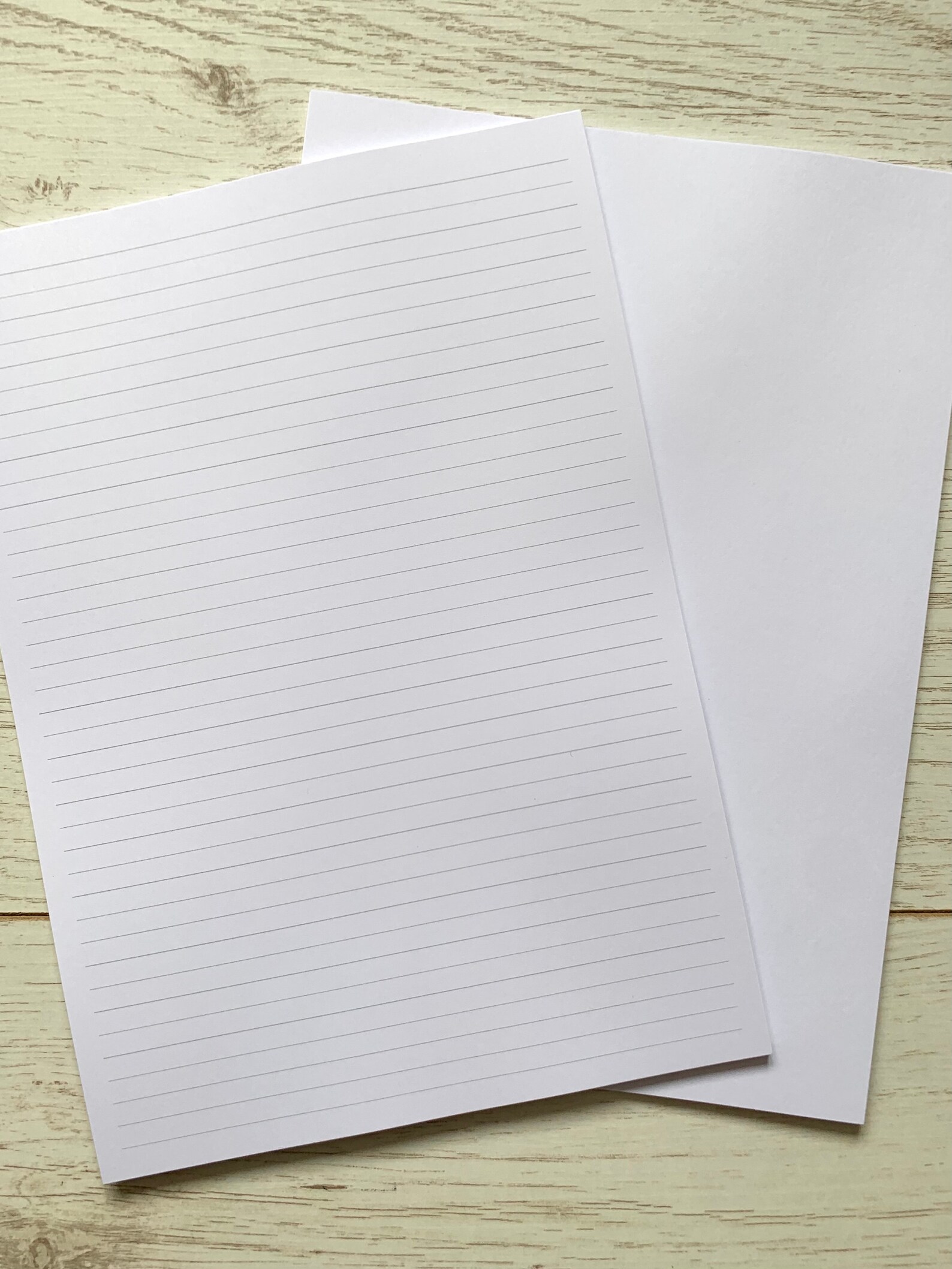 A4 Loose Leaf Lined and Plain Paper 120gsm 50 Sheets Etsy