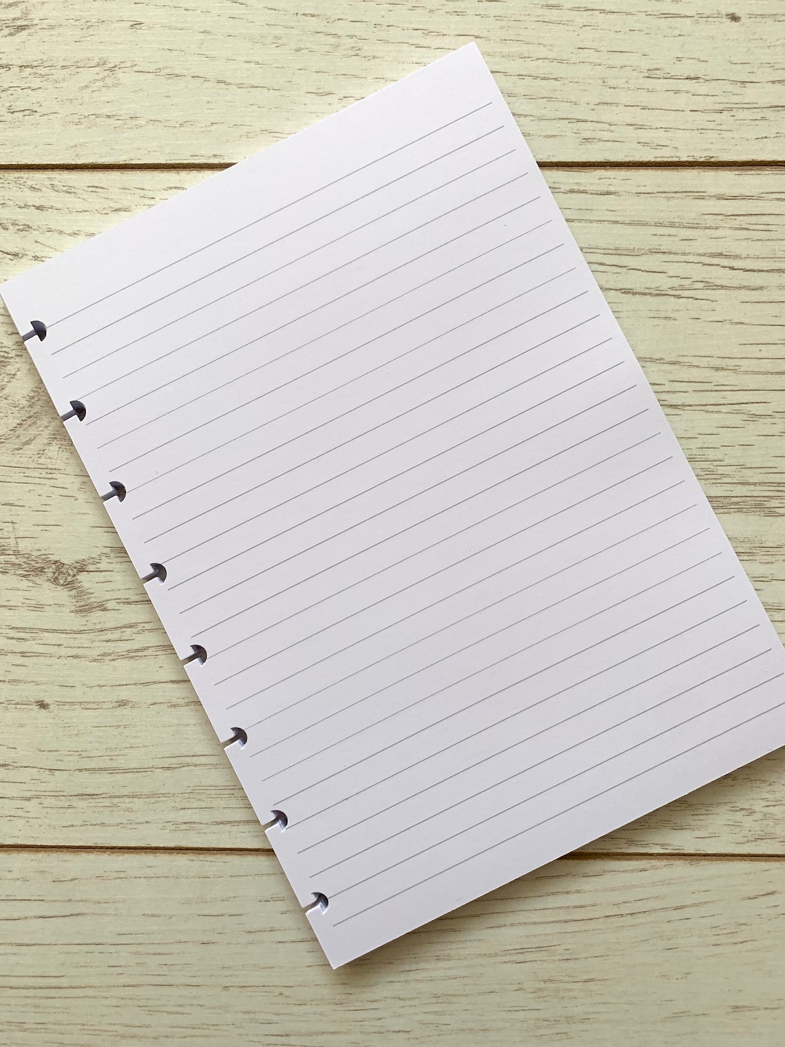 A5 Discbound Lined Paper Refill A5 Planner Paper 120gsm Etsy