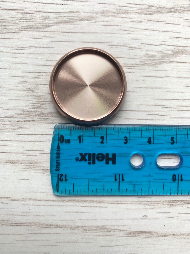 DISCBOUND 28mm Rose Gold Aluminium Binding Discs 1.1 Planner Discs