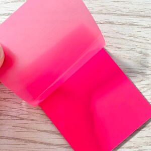 Neon Pink Transparent Sticky Notes | Pink Revision Sticky Notes
