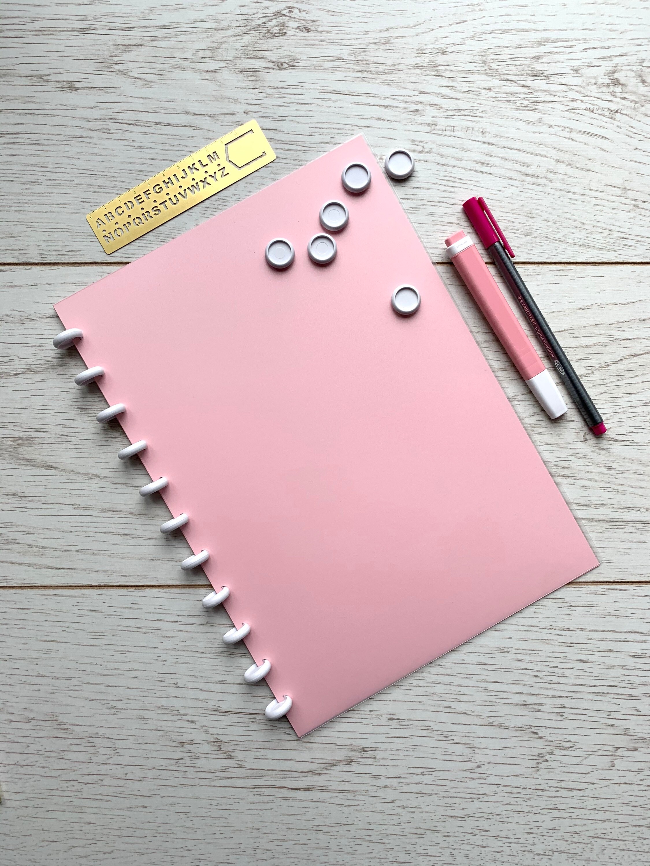 Pink A4 Discbound Notebook Premium Paper Etsy