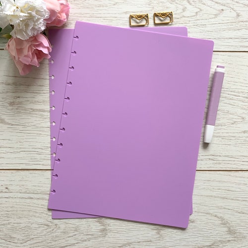 Frosted A4 Discbound Planner Covers Etsy UK