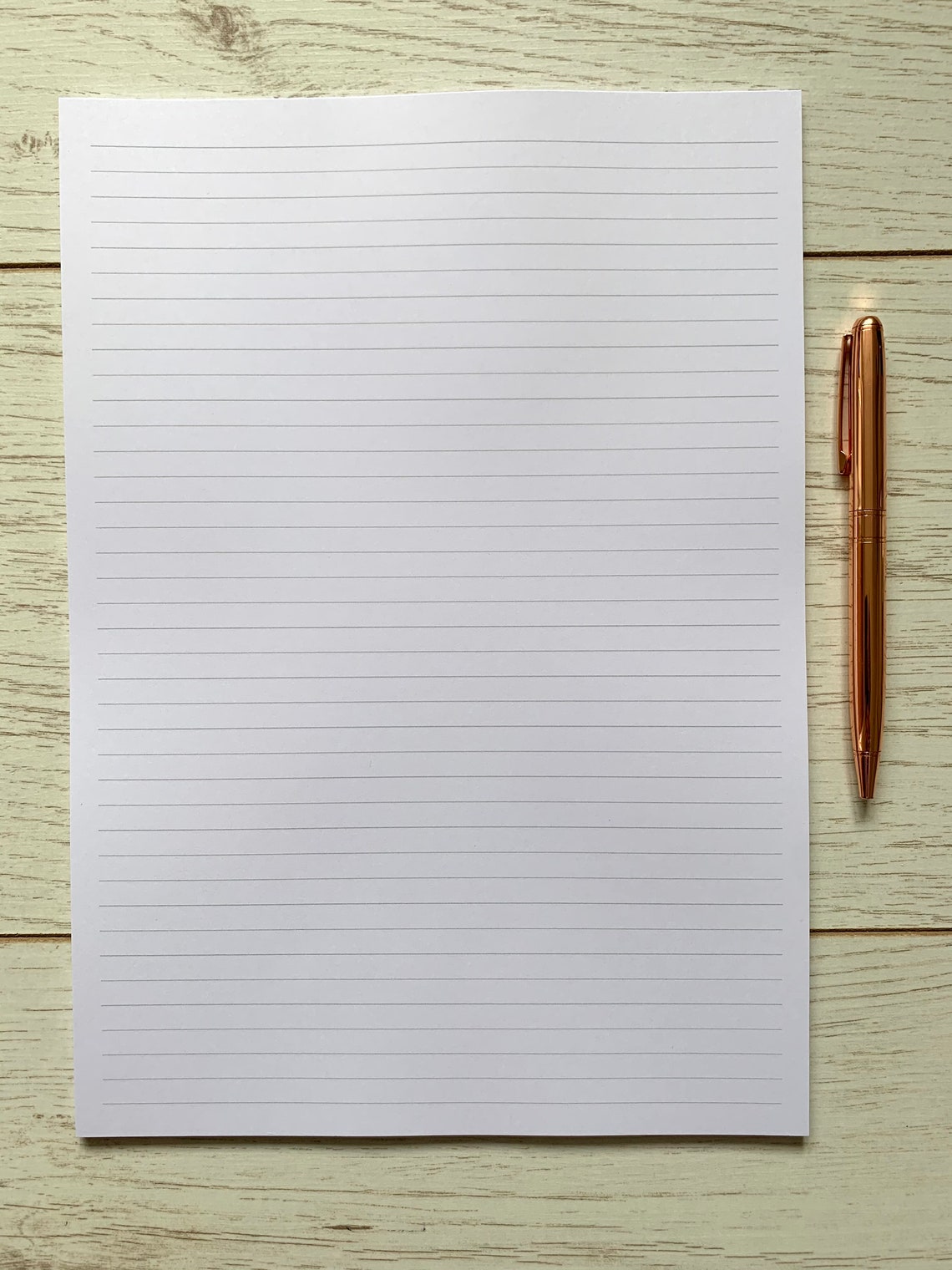 A4 Loose Leaf Lined Paper UNPUNCHED A4 Planner Paper Etsy Hong Kong