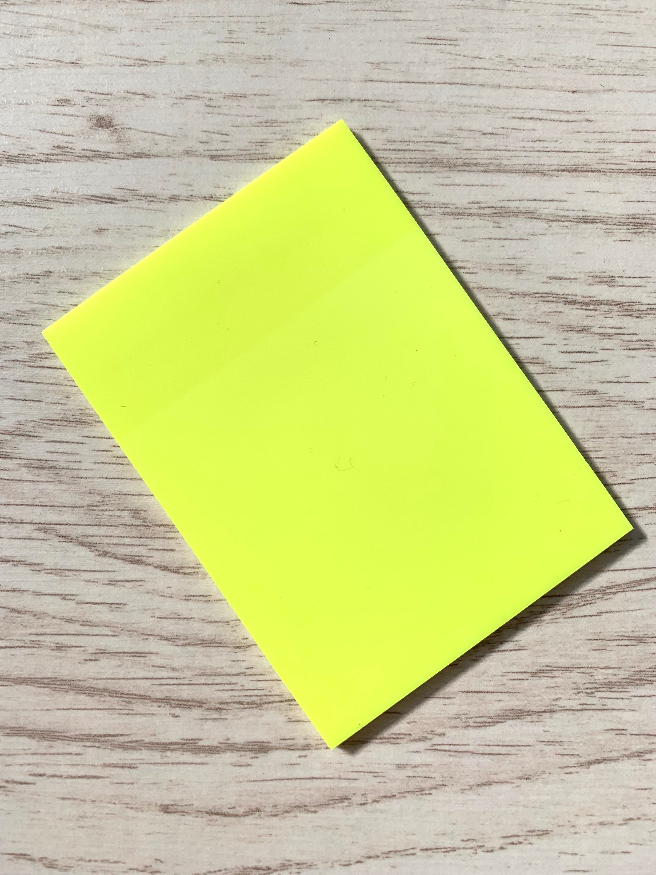 Transparent Sticky Notes, See Through Sticky Notes, Clear Matt, Neon Pink &  Yellow 50 Sheets per Pack 