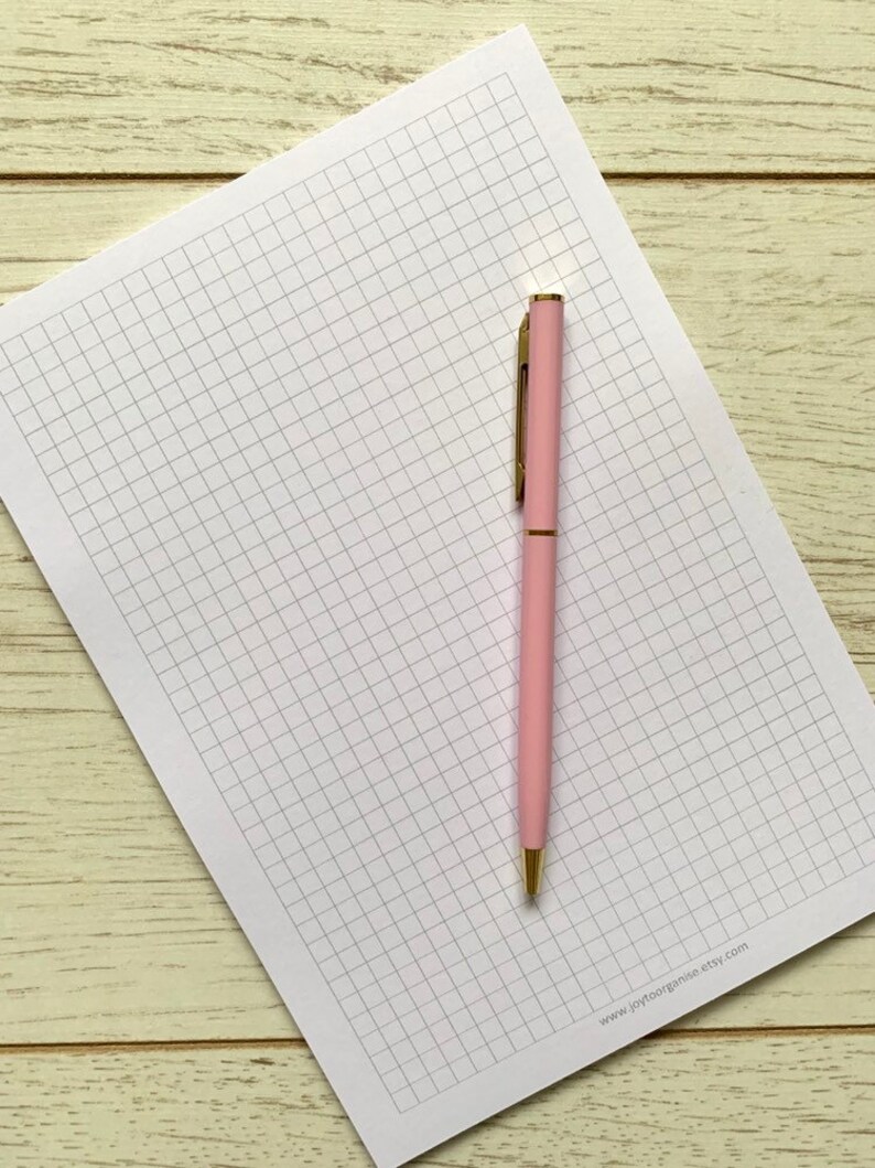 A5 Grid Paper UNPUNCHED A5 Planner Paper Premium 120gsm Etsy