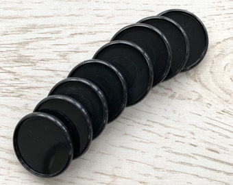 Black Glossy Binding Discs for Discbound Planners (34mm or 1.3")