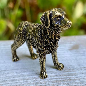 Solid Brass Labrador Retriever Dog – Symbol of Loyalty, Friendliness & Service - C4