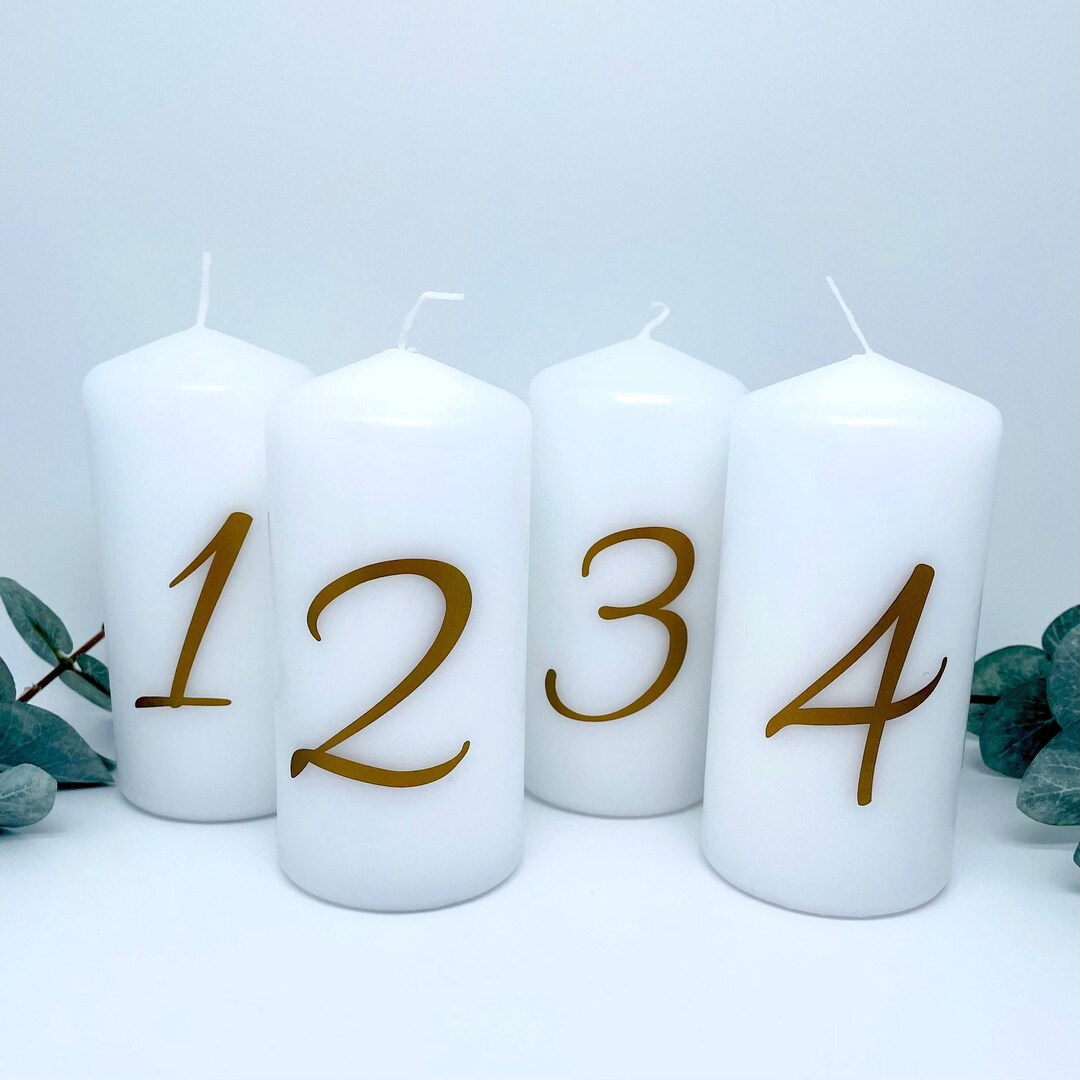 Advent Candle Stickers | 1, 2, 3, 4 | Sticker Set | 1C - Etsy