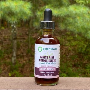 White Pine Needle Elixir | Sweet Extract | Shikimic Acid | Organic Tincture | Sugar Free | Pinus Strobus