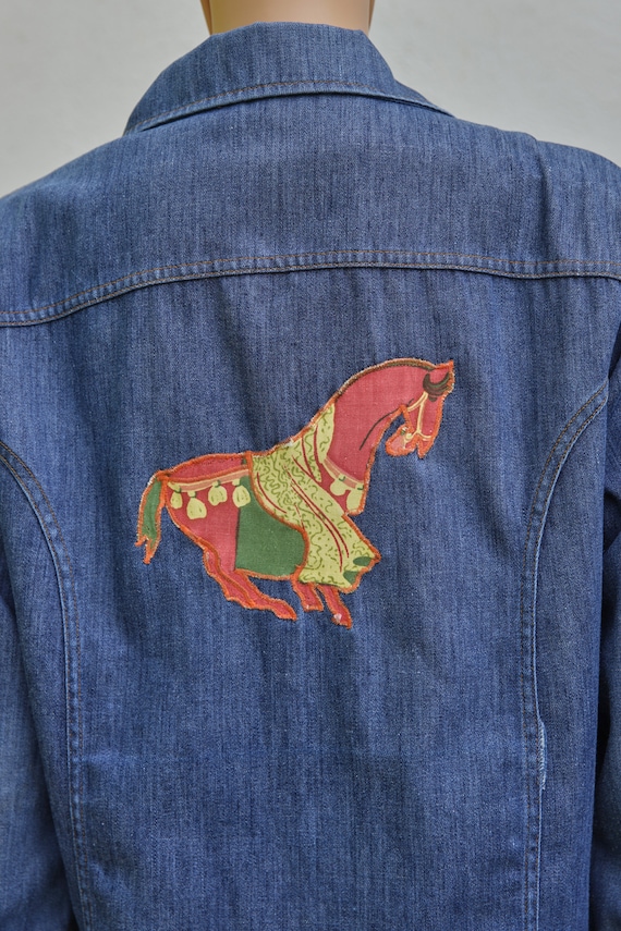 Vintage JC Penney Snap Up Denim Jacket, Extra Larg