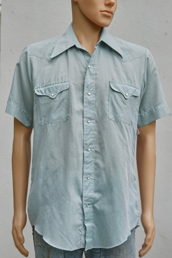 Vintage 'Tem Tex' Western Short Sleeve Snap Shirt