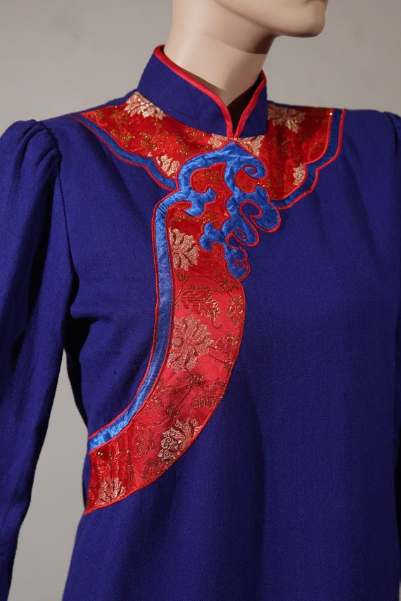 Vintage Mandarin Collar Dress