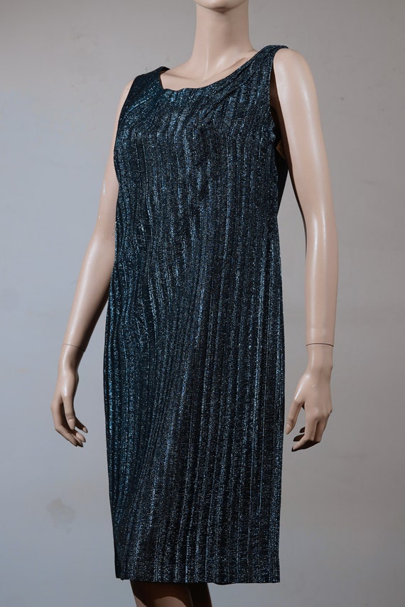 1960's Hollywood Glam Sleeveless Shift Dress - image 2